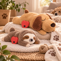 CalmPaw sloth and puppy heartbeat comfort plush duo bundle
